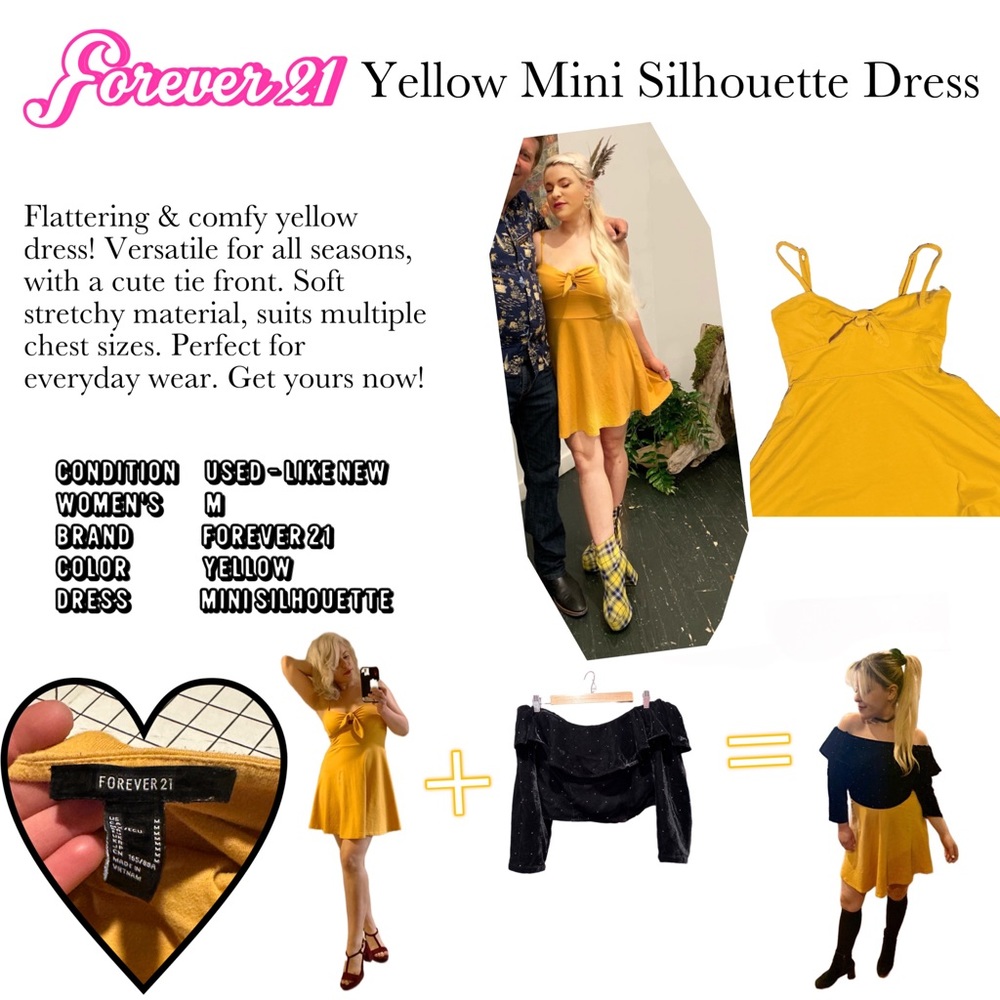 Women's Forever 21 Yellow Strappy Dress